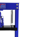 Steel H-Frame Hydraulic Shop Press na may Stamping Plate para Baluktot Ituwid o Pindutin ang mga Bahagi na may Pressure Gauge Install Bearings at U-Joints na 12 Ton (24,000 lb) na Kapasidad