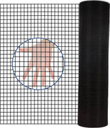 24 inch×50 ft Black Vinyl Coated Hardware Cloth 21 Gauge 1/4 inch PVC Welded Wire Fence Sinusuportahan ang Poultry-Netting Cage-Home Improvement at Chicken Coop