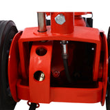 35 Ton Hydraulic Floor Jack Air Operated Axle Bottle na may 4 Extension Saddle Set Built-in Wheels Red