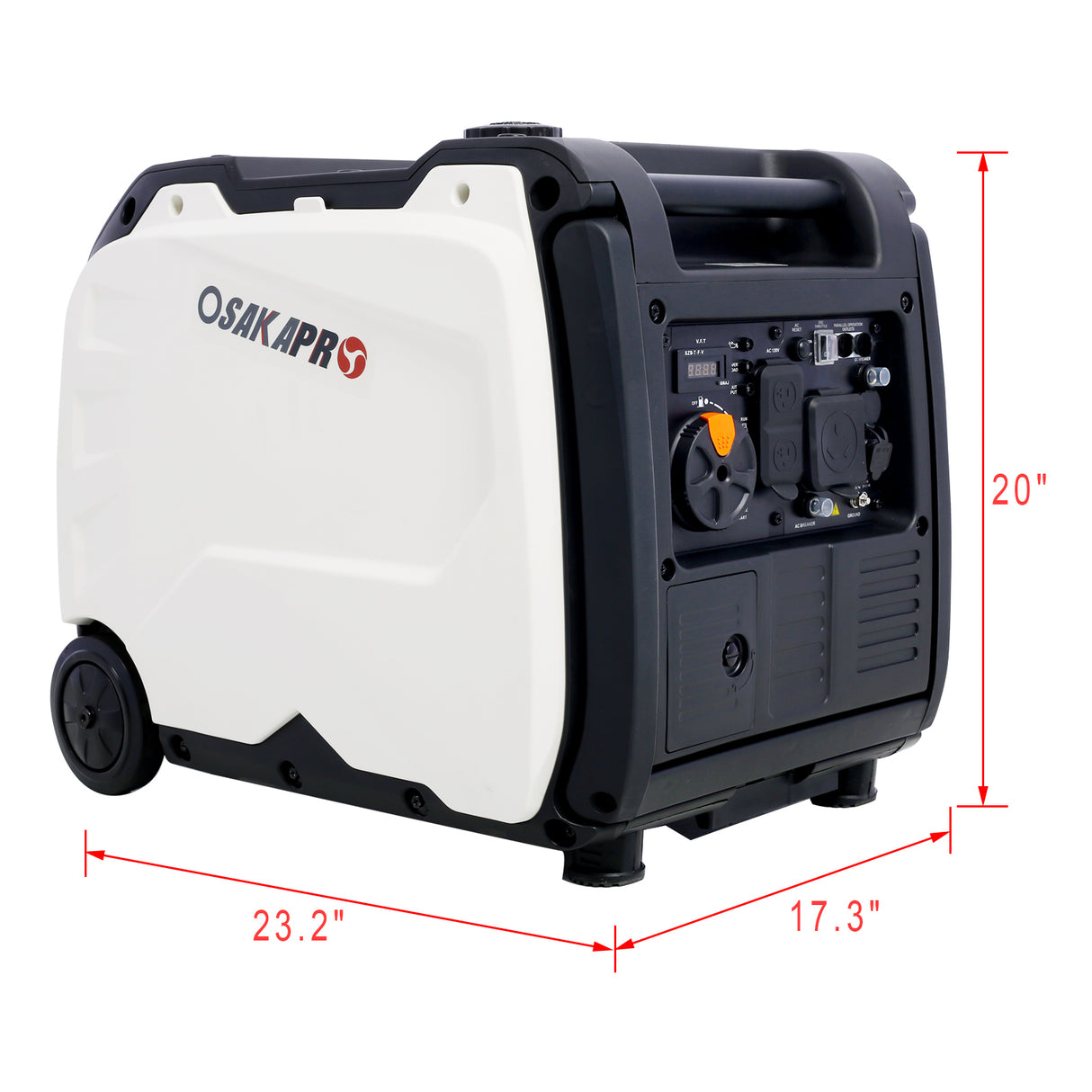 Super Quiet Inverter Generator 4500w Portable Electric Start Foldable Handle na may Wheel 212cc 4 Stroke EPA Compliant