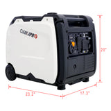 Super Quiet Inverter Generator 4500w Portable Electric Start Foldable Handle with Wheel 212cc 4 Stroke EPA Compliant