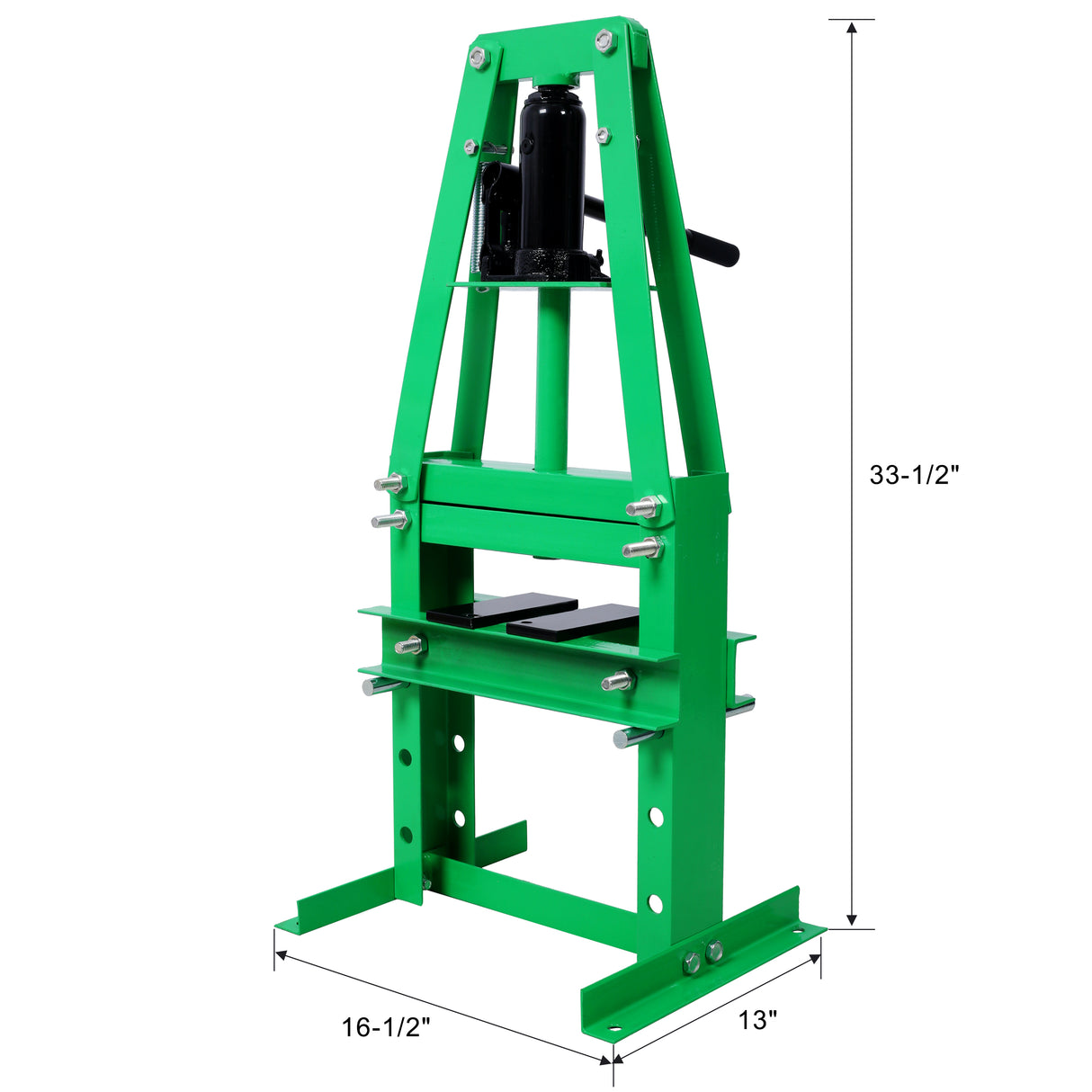 Hydraulische aggregaten 6 ton werkbank A-frame winkelpers met platen Verstelbare garagevloer - groen