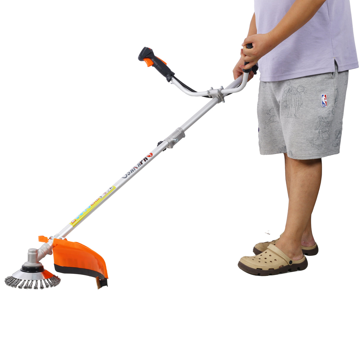 52cc Weed Wacker Gas Powered 3 in 1 Multifunction String Trimmer 8 inch Weed Wacker Attachments Heads 10" Metal 3T Blade Rubber Handle Shoulder & Strap Included EPA Compliant