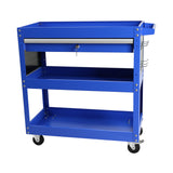 1-Drawer Utility Cart Rolling Tool Premium Heavy Duty Industrial Storage Organizer Mechanic Service with Wheels and Locking System