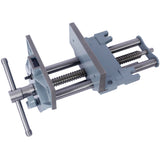 Rapid Action Woodworking Vise Quick Release Lever for Adjustments 9 Inch Jaw Width Made with Heavy-Duty Cast Iron--Gray