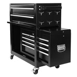 8-Drawer Large Mobile Steel Tool Storage Organizer with Wheels Lock&Liner for Warehouse Workshop