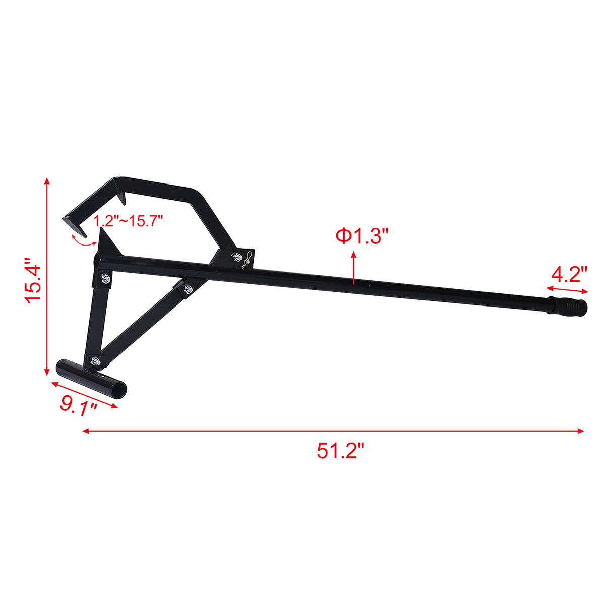 Metal Timber Jack Triple Thick Log Lifter Heavy-Duty Log