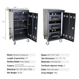 45-Device Mobile Charging Cart and Cabinet for Tablets Laptops