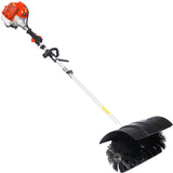 Snow Sweeper Gasoline Powered Broom Sweeper 52CC 2 Stroke Brush 21x10" EPA