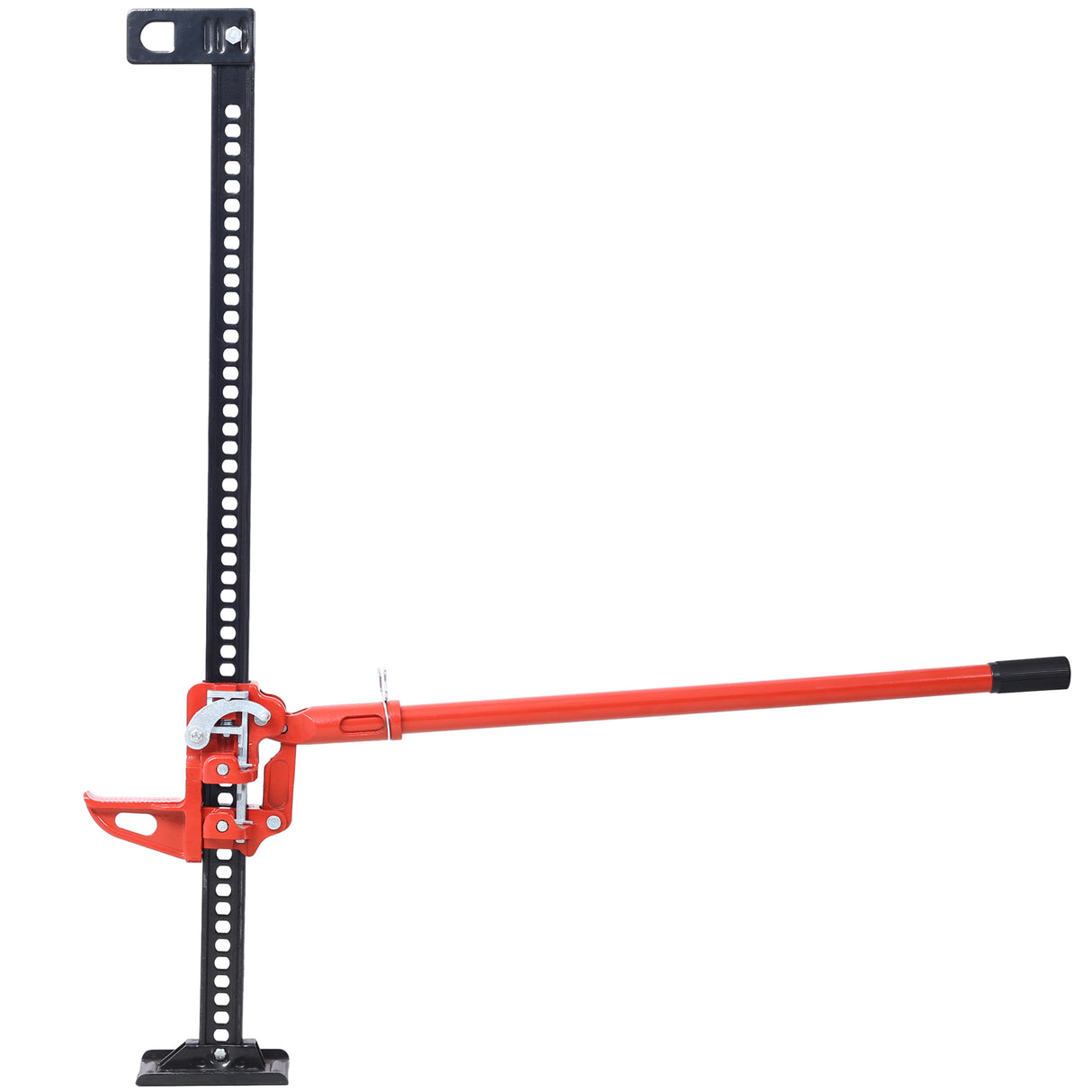 High Lift Farm Jack 48" Utility 7000 lbs Kapasitet Ratcheting Off Road Heavy-Duty for traktor lastebil SUV Støtfanger Rød