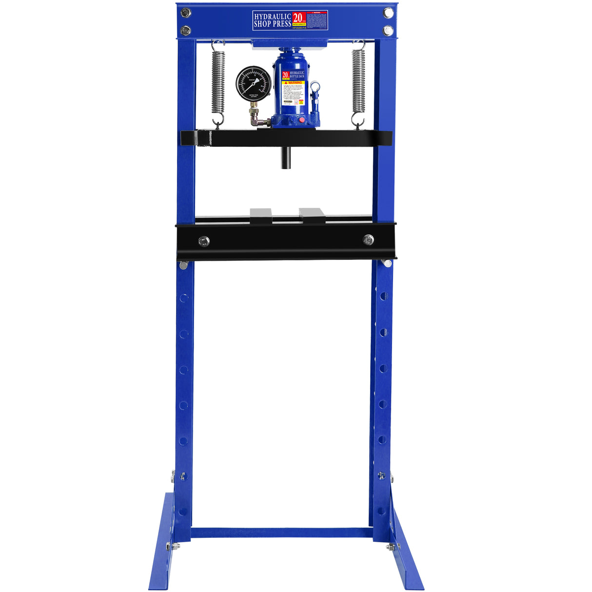 20 Ton Hydraulic Shop Press H-Frame Garage Floor Adjustable with Plate Working Table Taas