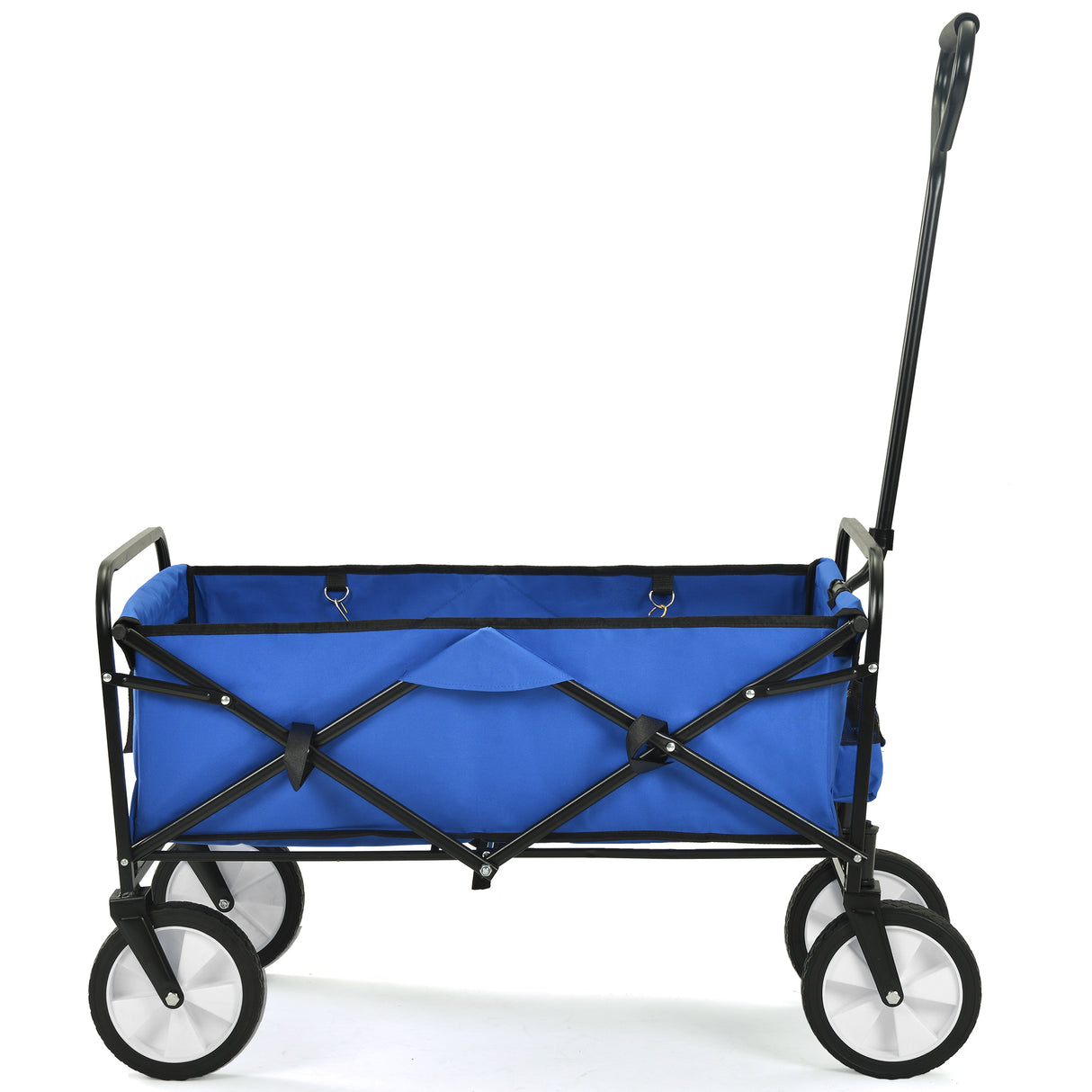 Vouwwagen Tuinwinkel Strandwagen Zwart Blauw