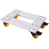 Movers Dolly Hochleistungs-Möbelwagen, 18'' x 12'' Aluminiumrahmen mit 3'' professionellen TPU-Rollen mit Bremsoption