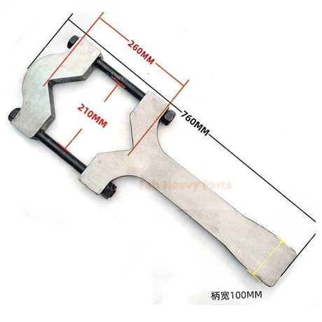 Adjustable Hydraulic Cylinder Wrench Spanner for Excavators 30 Ton to 80 Ton - Fab Heavy Parts