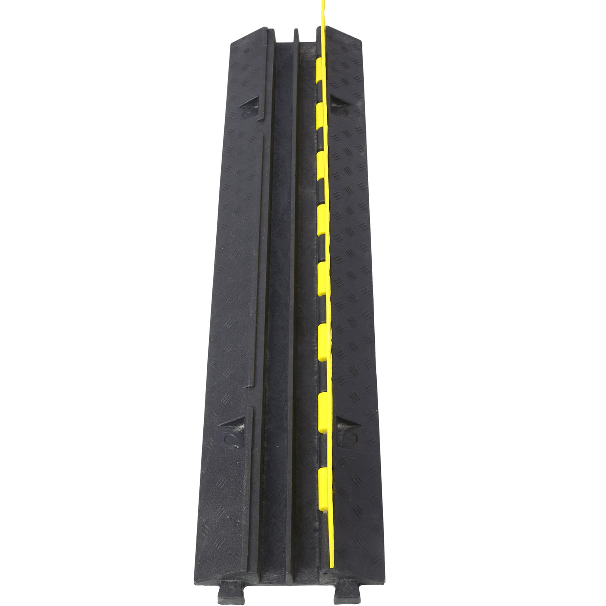 3 Packs Cable Protector Ramp 2 Channels Speed Bump Hump Rubber Modular Rated 11000 LBS Load Capacity