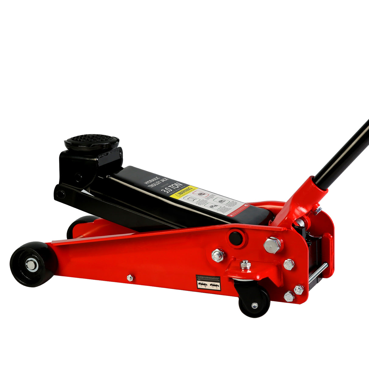 Hydraulic Trolley Low Profile and Steel Racing Floor Jack with Piston Quick Lift Pump 3Ton (6,000 lb) Capacity Lifting range 5.1"-20"