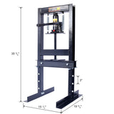 6 Ton hydraulische H-frame garagevloer verstelbare winkelpers met platen - zwart