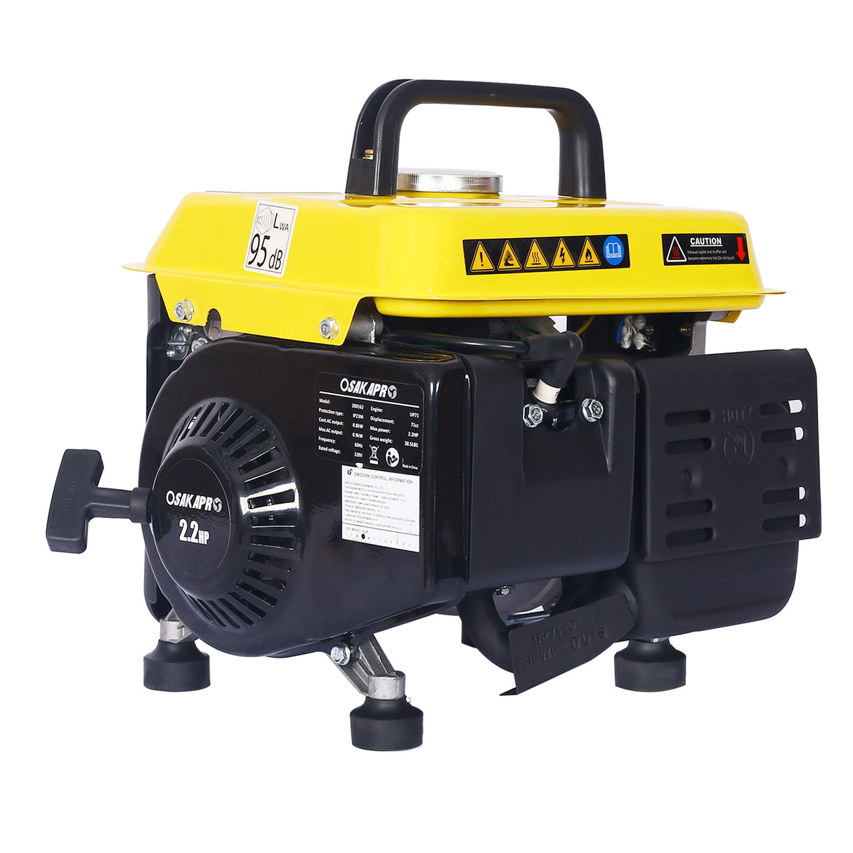 Portable Outdoor Gas Powered Generator Low Noise for Home Use