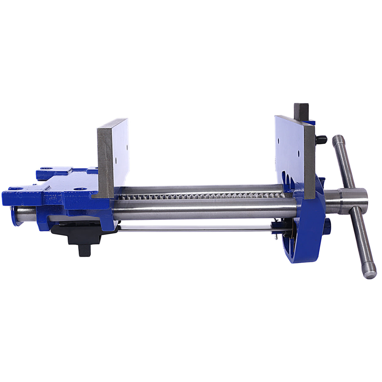 Rapid Action Woodworking Vise Quick Release Lever for Adjustments 7 Inch Jaw Width Made with Heavy-Duty Cast Iron--Blue