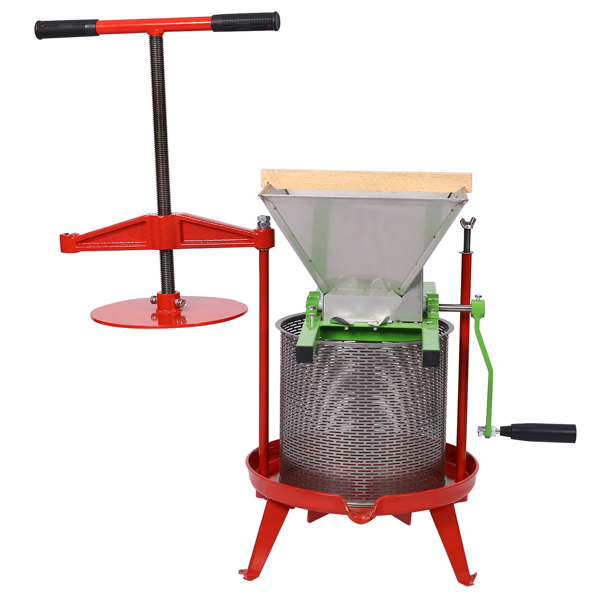 Fruit Wine Press and Crusher 100% Nature Apple Grape Berries Crusher Manual Juice Maker para sa Kusina