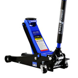 2.5 Ton Low Profile Steel Racing Hydraulic Floor Jack with Dual Pistons Quick Lift Pump Lifting range 3.5"-19.5"