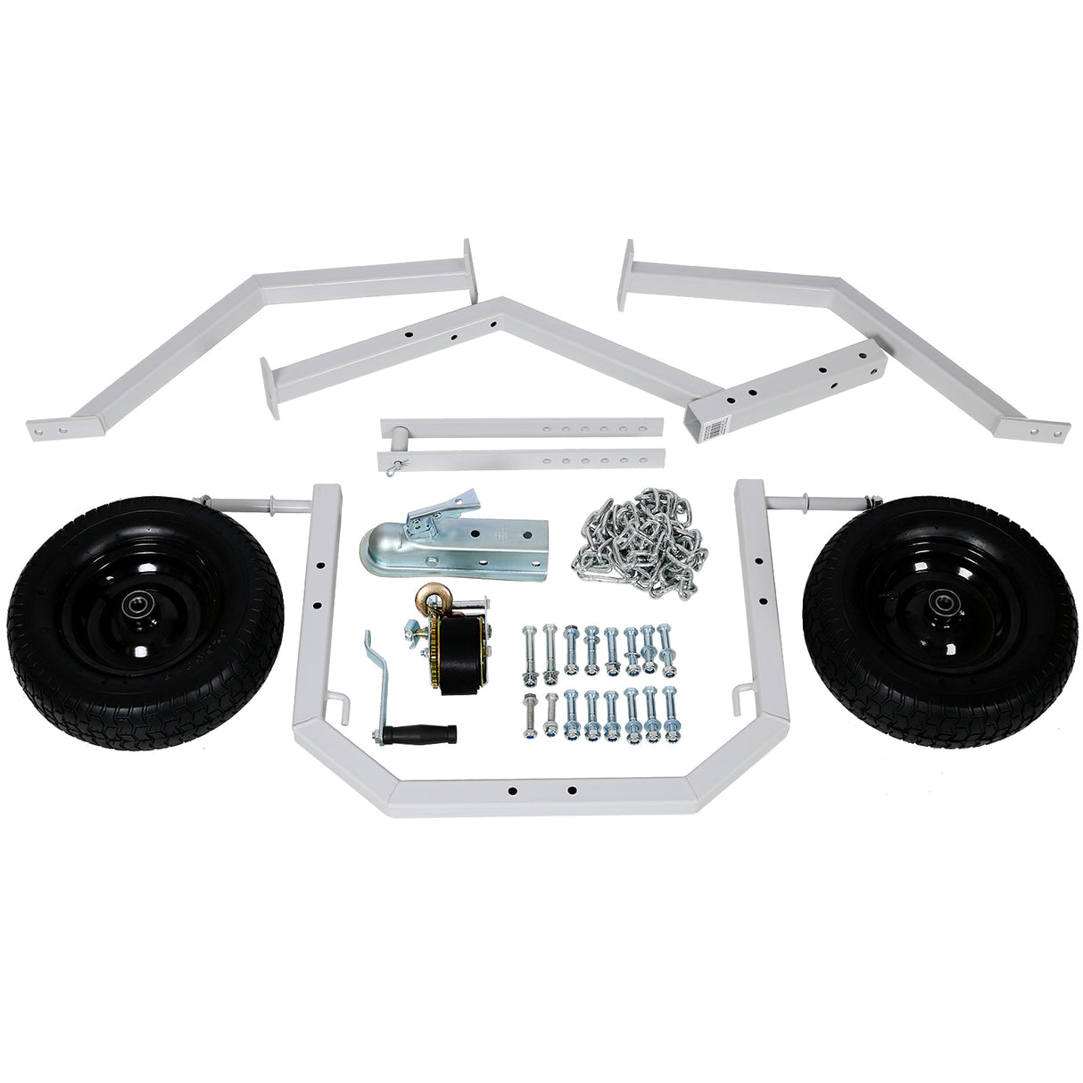 ATV-logg sklibue 1000-Lb. Kapasitet 16,5 tommer pneumatisk dekk