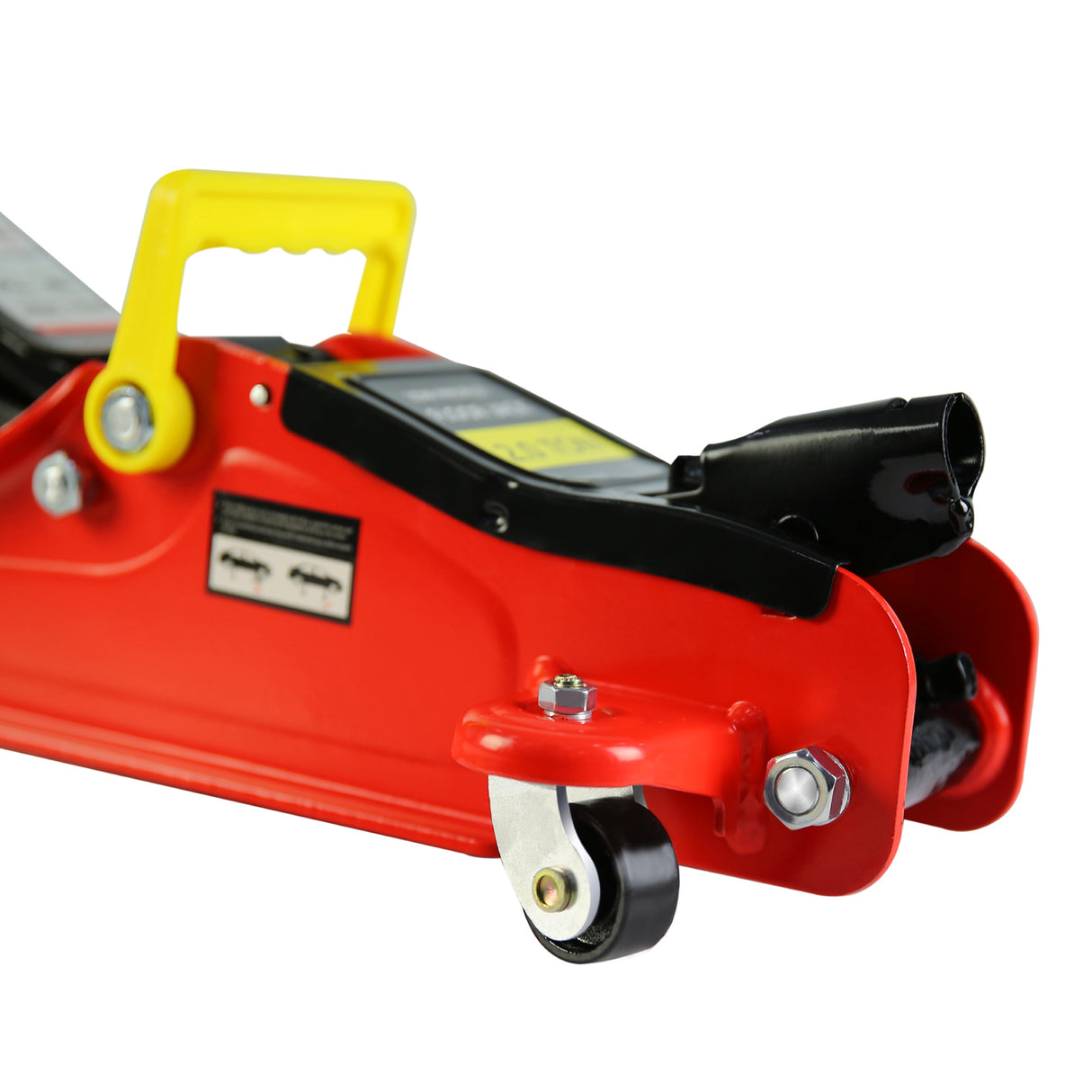 2 Ton Low Profile Heavy Duty Steel Racing Floor Jack with Single Piston Quick Lift Pump Lifting Range 3.3"-15.2"