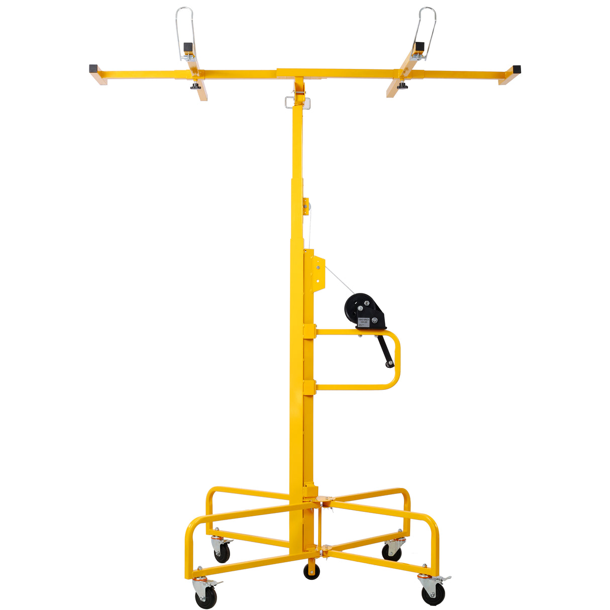 Drywall Lift Panel 16' Panel Hoist Jack Lifter Rolling Caster Wheel Sheetrock Construction Tools 150-lb. Capacity 4ft. x 16ft. Max. Sheet Size--Yellow