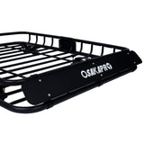 Rooftop Cargo Carrier Basket Motoring Roof Rack Top Mount 42" Black Steel