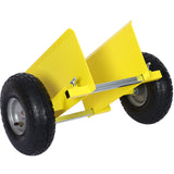 600lb Panel Dolly 10in. Pneumatic Wheels Yellow