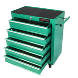 5 Drawers Multifunctional Tool Cart with Wheels Green