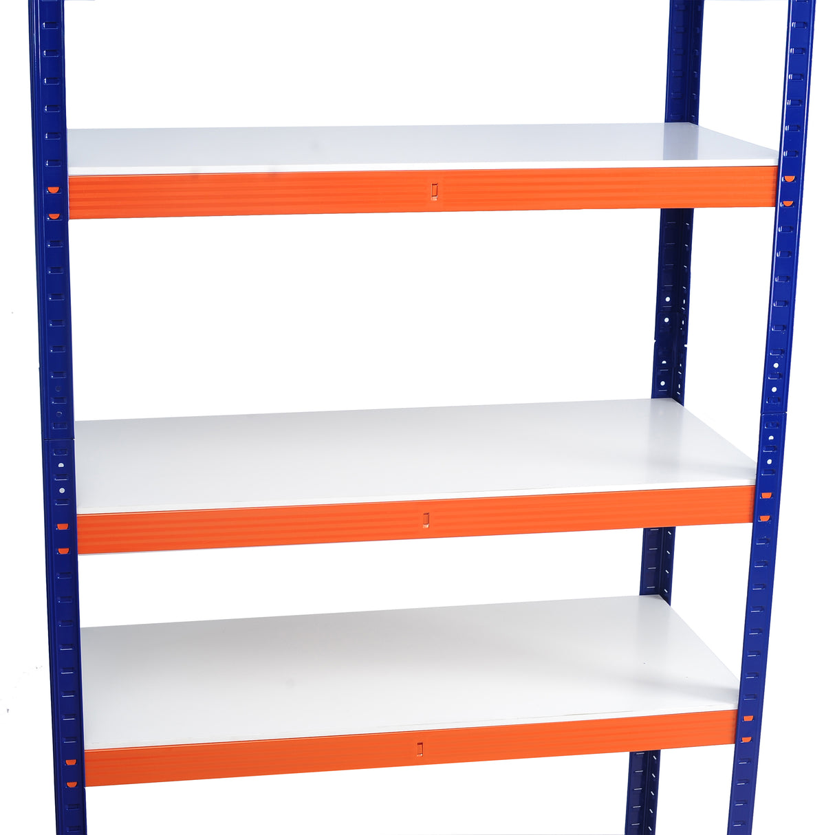 Kapazität Garagenlagerregale Heavy Duty Blau Orange