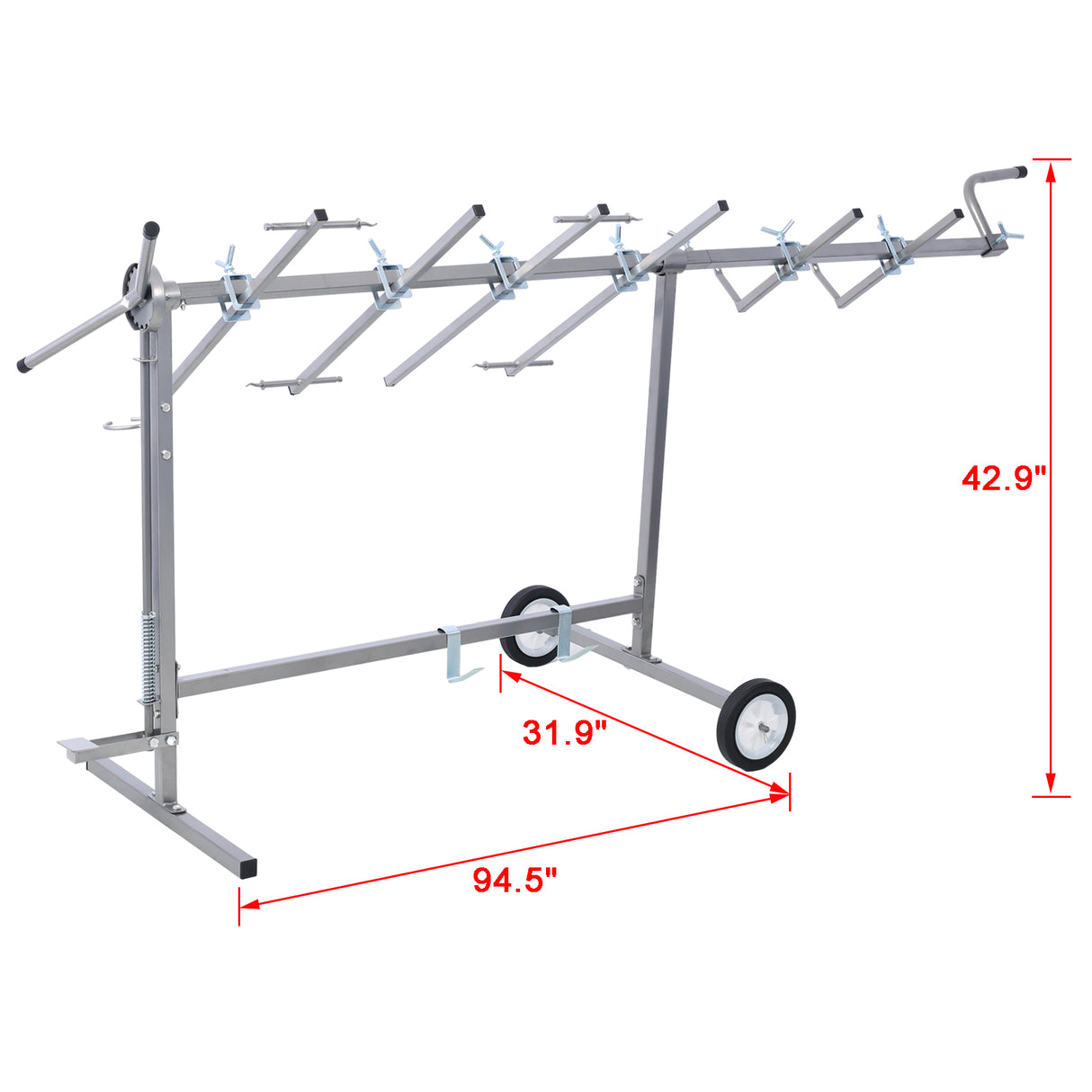 Auto Paint Stand Panel Hood Hanger Spray Rack 360º Rotating Auto para sa Mga Bumper ng Kotse