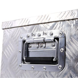 30inch Aluminum Tool Box Heavy Duty Truck Bed Outdoor Trailer Pickup Storage RV Organizer Underbody w/Lock Keys Silver