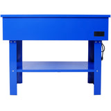 40 Gallon Parts Washer 24 Gallon Solvent Capacity 5 Gallon Per Minute Max Pump Output Heavy Duty Steel Powder Coated blue