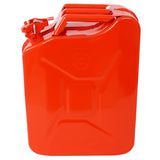 Bidon de carburant Jerry avec bec Flexible, 3 pièces/ensemble, 20 litres (5 gallons), réservoir Portable en acier, essence, voitures, camions, équipement rouge