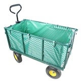 Carrello per fiori da giardino, borsa per trasporto legna da ardere, colore verde