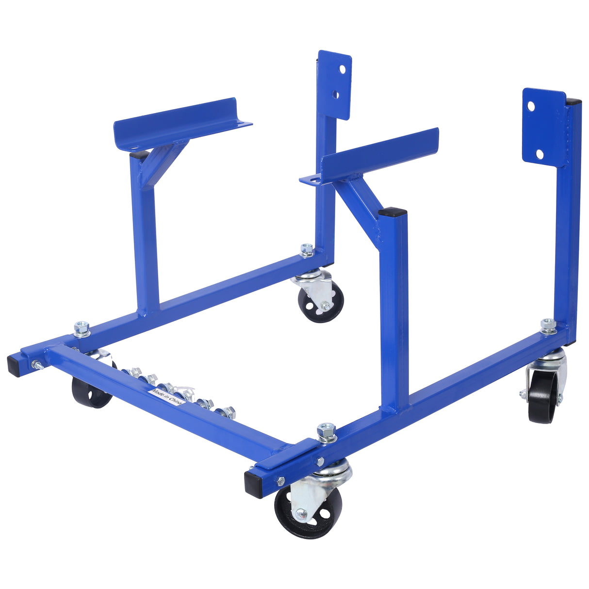 Engine Cradle with Wheels Powder Coat 3 In Heavy Duty Steel Construction 1000 LBS Capacity Storage Hardware Included Easy Assembly (Small Block Ford)