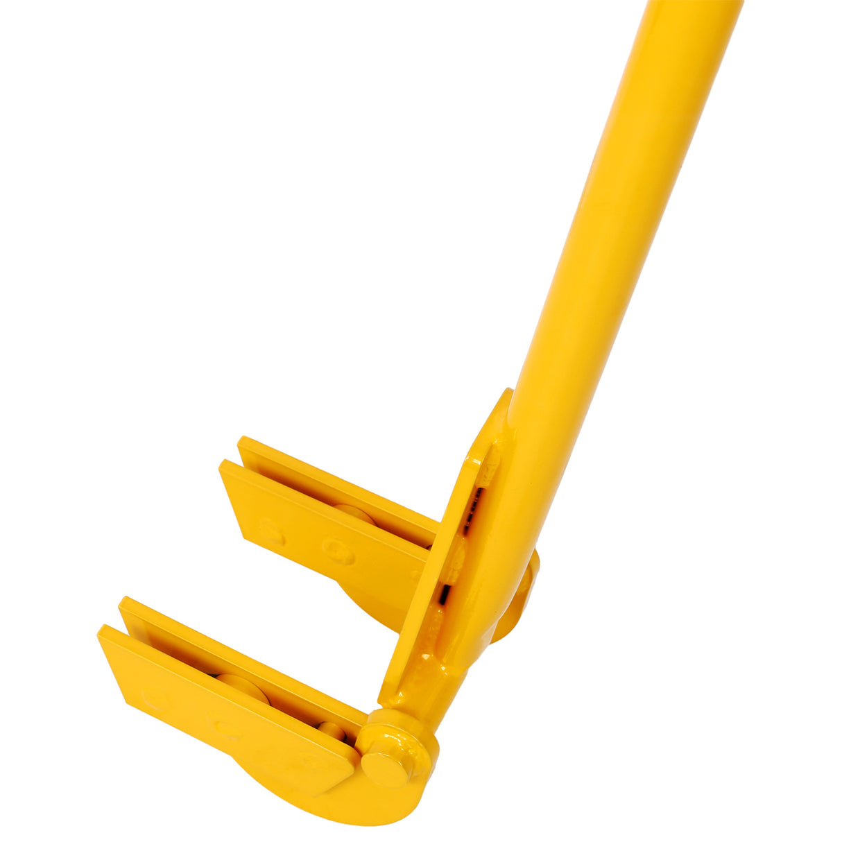 Pallet Buster Tool with 43in Long Handle Deck Wrecker Pry Bar Board Removal--Yellow