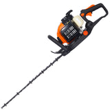 26cc 2 Cycle Gas Powered Hedge Trimmer Double Sided Blade 24" Recoil Gasoline Trim