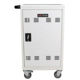 Mobile Charging Cart and Cabinet for Tablets Laptops 32-Device White