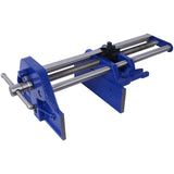 Rapid Action Woodworking Vise Quick Release Lever for Adjustments 10.5 Inch Jaw Width Made with Heavy-Duty Cast Iron--Blue