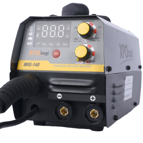 Soudeuse MIG 4 en 1 140A, 110V/220V, double tension, multiprocessus, sans gaz, Flux MIG/fil solide/ascenseur TIG/Stick ARC