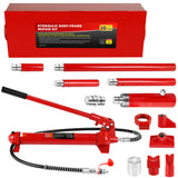 20 Ton Power Kit Portable Hydraulic Jack na may 1.43 m Oil Hose Car Frame Repair Tool na may Storage Case para sa Automotive