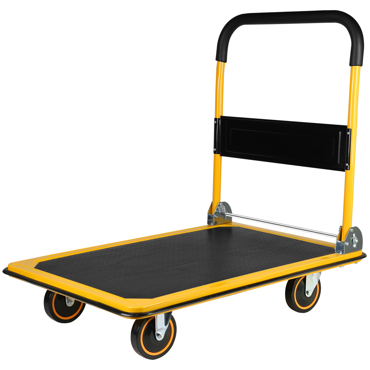 Platform Hand Truck Large Size Foldable Dolly Cart for Moving Easy Storage and 360 Degree Swivel Wheels 660lbs Weight Capacity