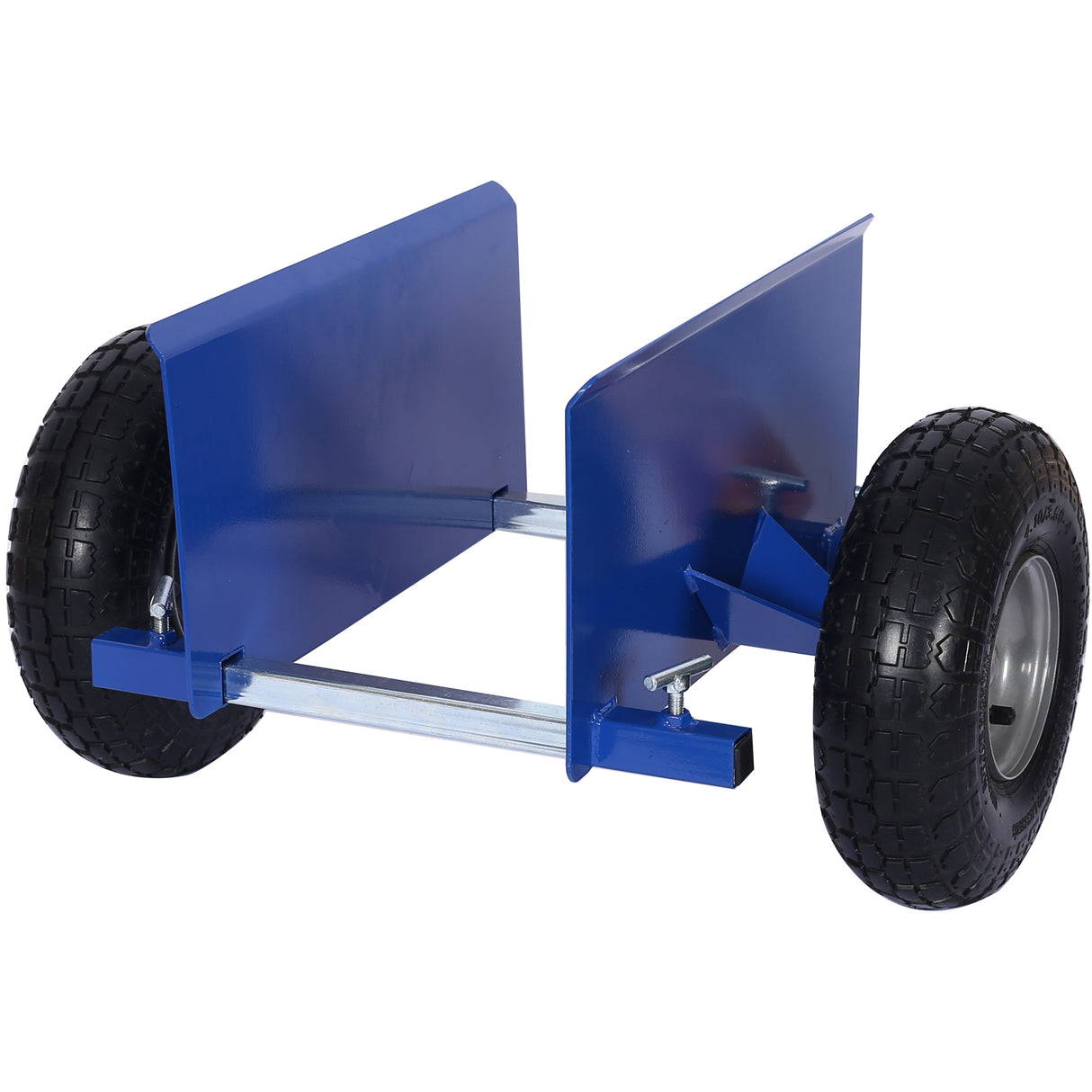 600lb Panel Dolly 10in Pneumatic Wheels Blue