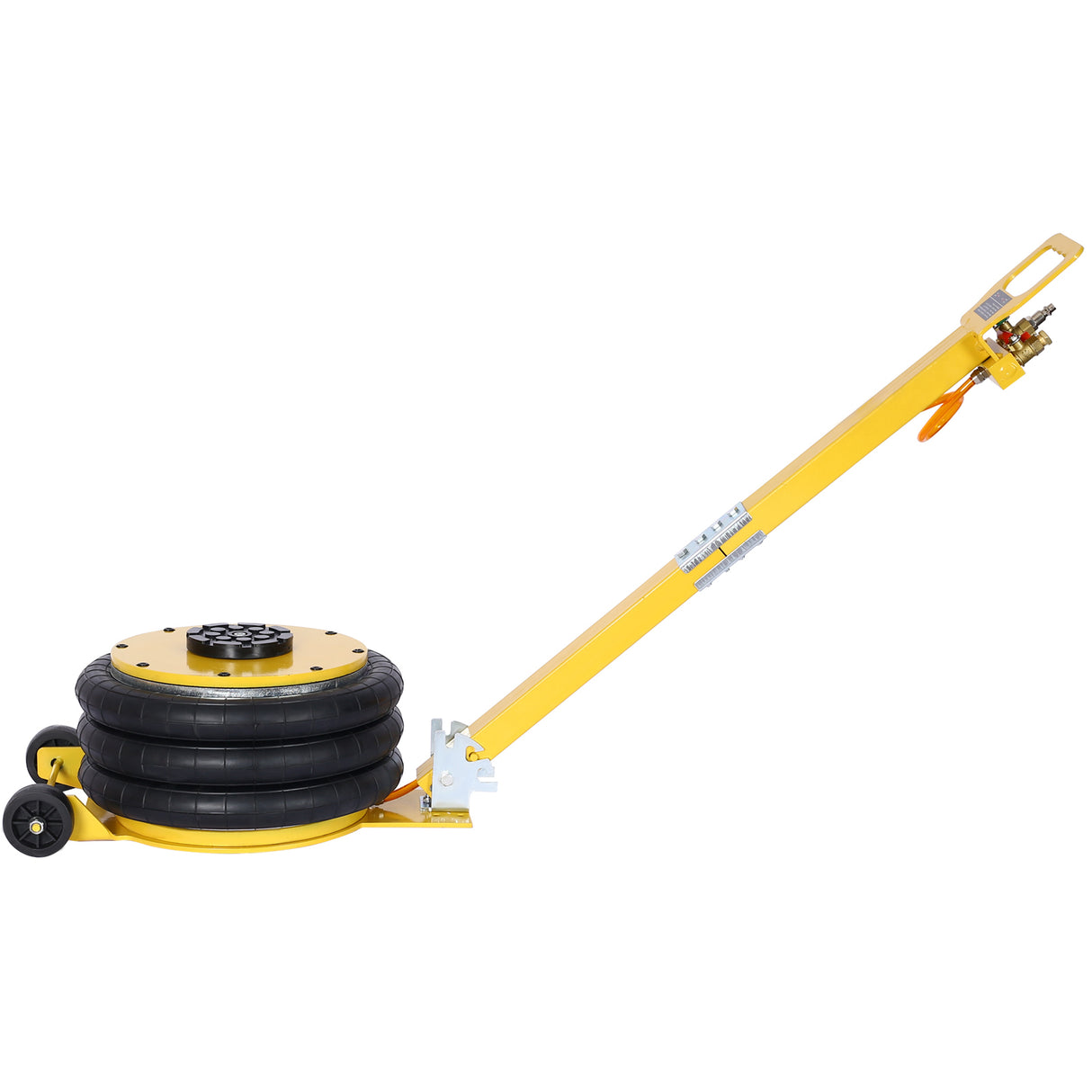 5T Triple Bag Air Jack Pneumatic Lifting 16in Capacity 11000lbs Easy-Collapsing Terrain Yellow