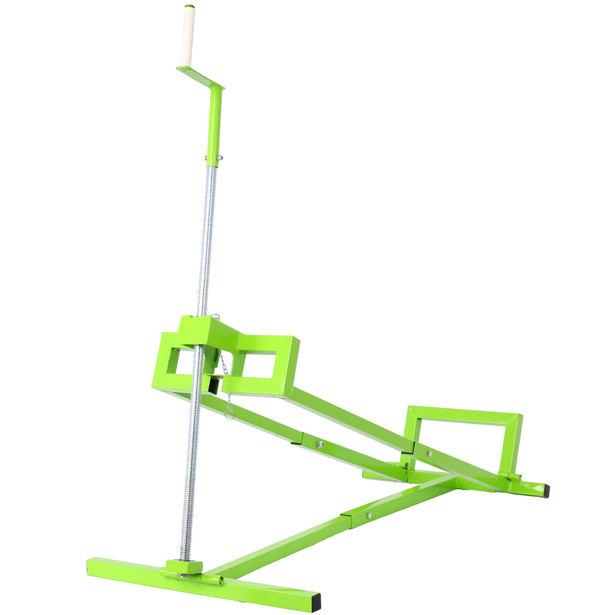 Elevador de cortacésped fácil para tractores de montar Elevador de capacidad de 800 libras Ayuda de limpieza universal + Inclinación ajustable de 45° Verde