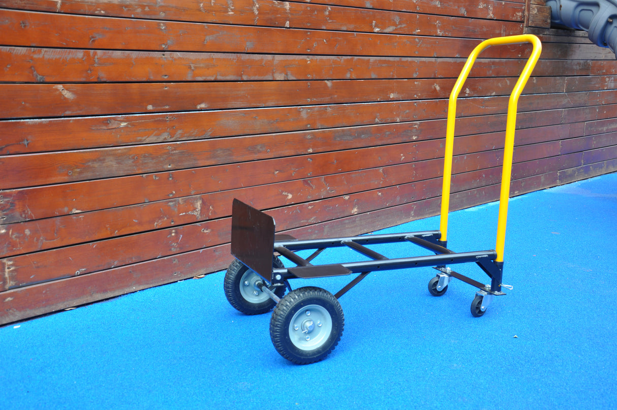 Hand Truck Dual Purpose 2 Wheel Dolly Cart at 4 Wheel Push Cart na may Swivel Wheels 330 Lbs Capacity Heavy Duty Platform Cart para sa Paglipat ng Warehouse Garden Grocery