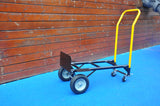 Hand Truck Dual Purpose 2 Wheel Dolly Cart at 4 Wheel Push Cart na may Swivel Wheels 330 Lbs Capacity Heavy Duty Platform Cart para sa Paglipat ng Warehouse Garden Grocery